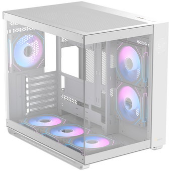  Корпус Ocypus lota C70 ARGB White (Iota-C70-WHD600XX-GL) MidTower (ATX, без БП, ARGB, 2xUSB Type-A+USB Type-C) 