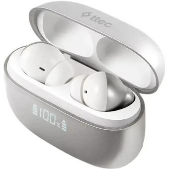  Наушники TTEC 2KM159GR AirBeat Pro ANC LCD TWS Bluetooth Headset Gray 