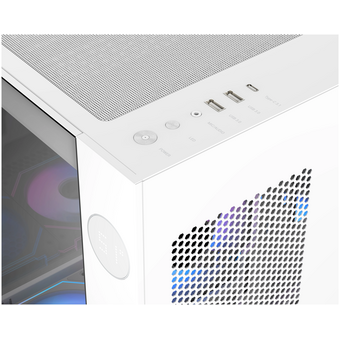  Корпус Ocypus lota C70 ARGB White (Iota-C70-WHD600XX-GL) MidTower (ATX, без БП, ARGB, 2xUSB Type-A+USB Type-C) 
