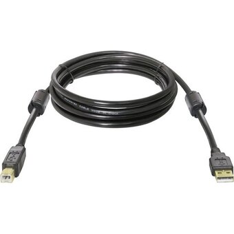  USB кабель DEFENDER USB 2.0 AM-BM 30AWG (87013) никель, 5м 