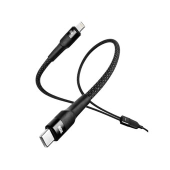  Кабель TTEC 2DK56S AlumiCable Duo USB-C To USB-C&Lightning Fast Charge 100W Cable, длина 150см черный 