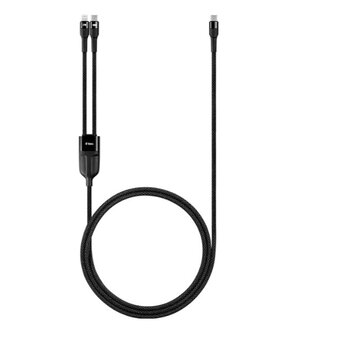  Кабель TTEC 2DK56S AlumiCable Duo USB-C To USB-C&Lightning Fast Charge 100W Cable, длина 150см черный 