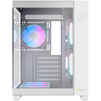  Корпус Ocypus lota C70 ARGB White (Iota-C70-WHD600XX-GL) MidTower (ATX, без БП, ARGB, 2xUSB Type-A+USB Type-C) 