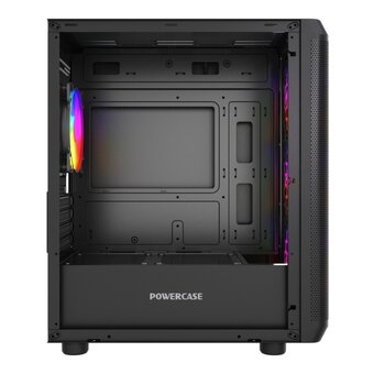  Корпус Powercase Mistral Micro EM22 (CMMEM22B-L4), Tempered Glass, 4x120mm FRGB fan, чёрный, mATX 