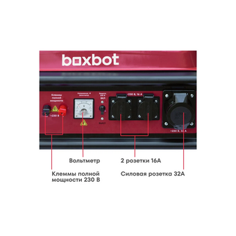  Генератор бензиновый Boxbot 902210.BGA-8000-2 