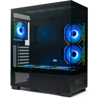  Корпус XASTRA Q500 6ARGB-C10-UC Black (Q500-6FM12A-C10-UC) ATX/Aquarium/Screewless/ 6x120mm ARGB PWM FM fans/Argb+PWM HUB 10port/ Type-C 