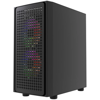  Корпус Powercase Mistral Micro EM20 (CMMEM20B-L3), Tempered Glass, 2x140mm + 1х120mm FRGB fan, чёрный, mATX 