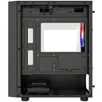  Корпус Powercase Mistral Micro EM20 (CMMEM20B-L3), Tempered Glass, 2x140mm + 1х120mm FRGB fan, чёрный, mATX 