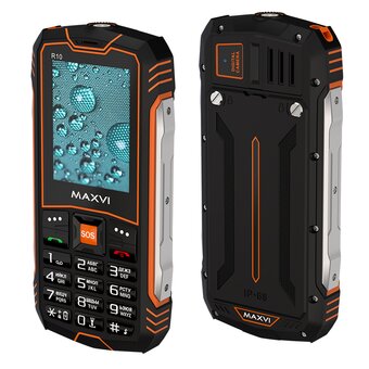  Мобильный телефон Maxvi R10 Orange 