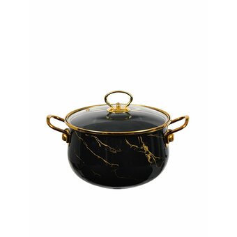  Набор кастрюль ZEIDAN Z-80641 6 предметов Black marble 