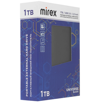  Внешний HDD Mirex Universe Black 1TB (13630-UHDUVB10) 