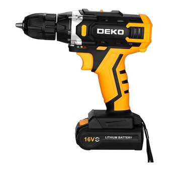  Аккумуляторная дрель-шуруповерт DEKO Sharker 16V (083-1108) 