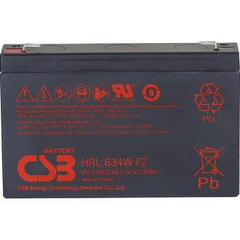  Батарея для ИБП CSB HRL634W F2 FR 6В 34Ач 