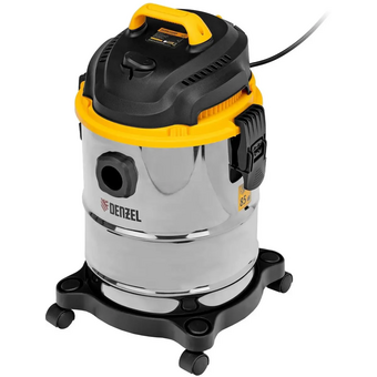  Строительный пылесос DENZEL SVC15 (28201) серебристый 