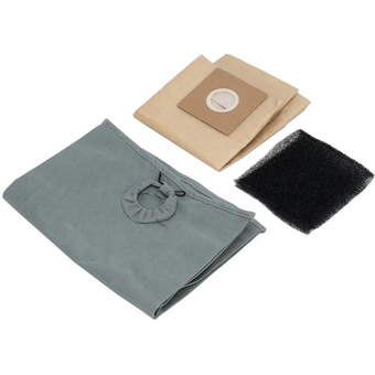  Строительный пылесос DENZEL SVC15 (28201) серебристый 