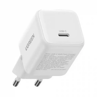  Зарядное утройство UGREEN X513 (65009) 30W USB-C GaN Fast Charger EU White 