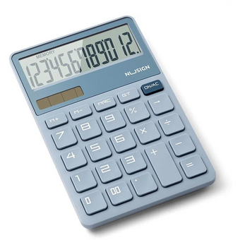  Калькулятор настольный Deli Nusign NS042 синий 12-разр 
