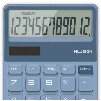  Калькулятор настольный Deli Nusign NS042 синий 12-разр 