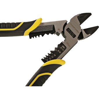  Бокорезы Hanskonner HK1020-02-2-200 (200мм, эксц. шарнир,+30проц. к силе реза, TPR, съёмник изол) 