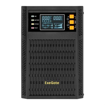  ИБП On-line Exegate EX296947RUS PowerExpert TL-1000.LCD.AVR.2SH.USB.RS232.SNMP 1000VA/1000W, On-Line, PF-1, LCD, 2*Schuko, RS232, USB 
