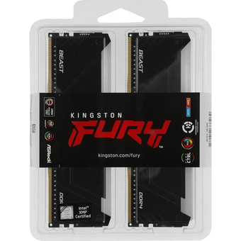  ОЗУ Kingston KF432C16BB12AK2/32WP DDR4 DIMM 32GB Kit 2x16Gb PC4-25600, 3200MHz, CL16 