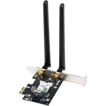  Сетевой адаптер Wi-Fi+ Bluetooth ASUS PCE-BE6500, Wi-Fi 7 BE6500, BT 5.4, PCI-Express x 1 