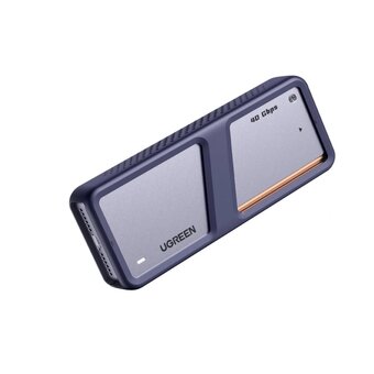  Бокс внешний для жесткого диска UGREEN D703 (65727) 40Gbps M.2 NVMe USB-C 4.0 SSD Enclosure серый 