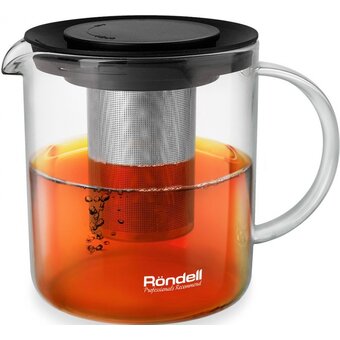  Чайник заварочный Rondell Klar RDS-1233 1л прозрачный/черный 
