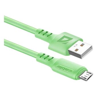 USB кабель DEFENDER F207 Micro (87108GRN) 1м, 2.4 green 