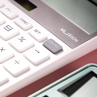  Калькулятор настольный Deli Nusign ENS042White белый 12-разр 
