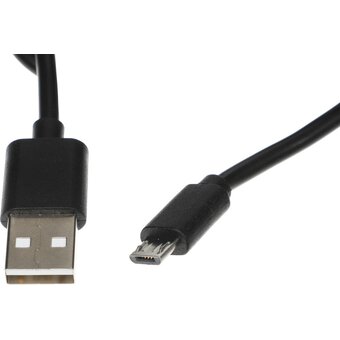 Кабель KINGPRICE KP-microUSB-2.4A-1m microUSB(m)-USB (m) 1м 2A черный 