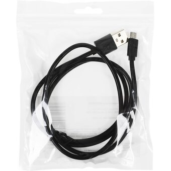  Кабель KINGPRICE KP-microUSB-2.4A-1m microUSB(m)-USB (m) 1м 2A черный 