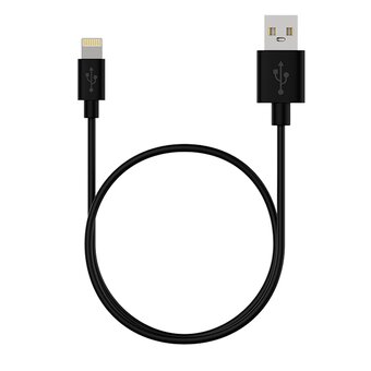  Кабель Maxvi MC-03 black USB-A-Lightning 