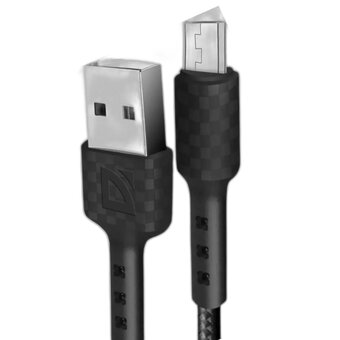  USB кабель DEFENDER F181 Micro (87115BLA), 1м, 2.4А black 