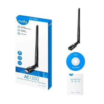  Беспроводной адаптер Cudy WU1400, Wi-Fi AC1300, съемная антенна USB 3.0 