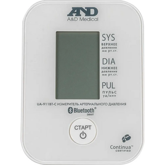  Тонометр автоматический A&D UA-911BT-C (I02068) (без адаптера питания) 