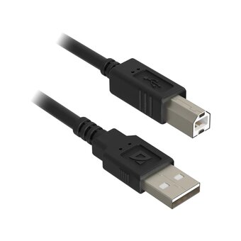  USB кабель DEFENDER USB 2.0 AM-BM 30AWG (87011) никель, 1.8м 