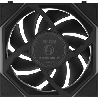  Вентилятор Lian-Li Uni Fan TL Wireless LCD 120 LCD Reverse ARGB (G99.12RTLLCD1W1B.R0) 120х124x28 черный 4-pin 31дБ Ret 