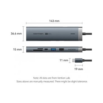  Мультифункциональный хаб Vention TGVHB USB-C 9 в 1 