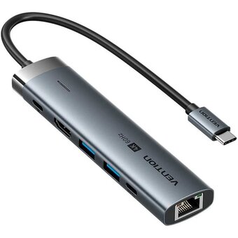  Мультифункциональный хаб Vention TGNHB USB-C 6 в 1 