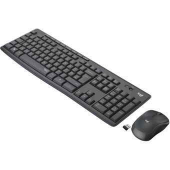 Клавиатура + мышь Logitech MK295 клав черный мышь черный USB беспроводная Multimedia (920-009813) 