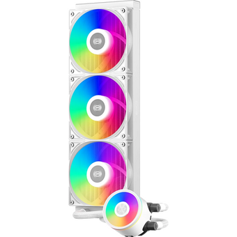  СВО PcCooler DA360 Pro ARGB WH (300W, 360mm, White, Fans 3x120mm, 75.8CFM, 33.7dBA, 2200RPM/ Pump height 57mm) 