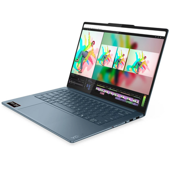  Ноутбук Lenovo Yoga Pro 7 14ASP10 (83LX000RRK) Ryzen AI 9 365 32Gb SSD 1Tb AMD Radeon 880M Graphics 14.5 3K OLED Cam 84Вт*ч No OS Темно-бирюзовый 