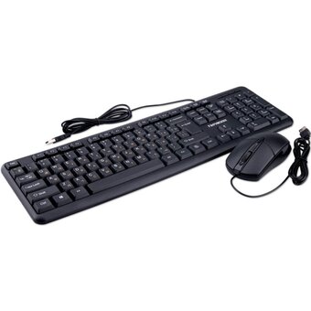  Комплект клавиатура+мышь Гарнизон GKS-122 черный 