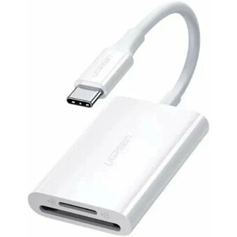  Картридер UGREEN CM265 (35506) USB-C to SD+TF 3.0 Multifunction Card Reader White 