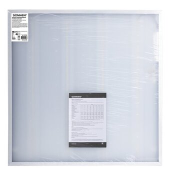  Светильник светодиодный SONNEN 237858 холодный свет 6500K, 595х595х19, 36Вт, матовый 