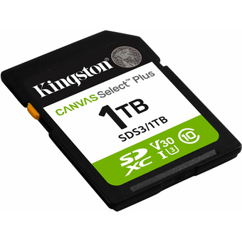  Карта памяти Kingston Canvas Select Plus SDS3/1TB SDXC 1TB V30 w/o adapter 