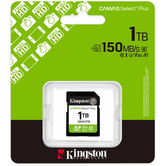  Карта памяти Kingston Canvas Select Plus SDS3/1TB SDXC 1TB V30 w/o adapter 