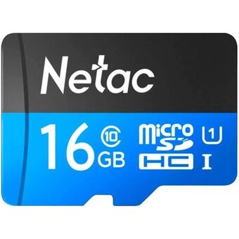  Карта памяти Netac P500 Ultra (NT02P500ULT-016G-S) microSDHC 16GB (без SD адаптера) 100MB/s 