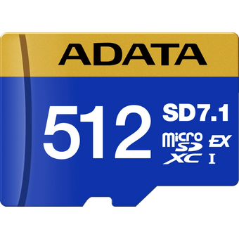  Карта памяти A-DATA UD512GEX3L1-C microSD 512GB Premier Extreme microSDXC SD7.1 Express card Class 10 UHS-I U3 V30S 800/700 MB/s 